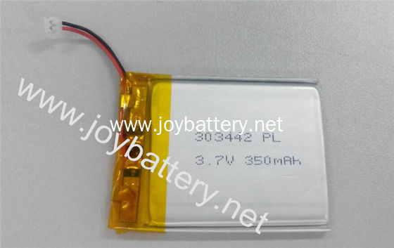 350mah small li polymer with PCM and wires 303442 3.7v 350mah li-ion polymer battery,403442,503442,583442,703442,803442