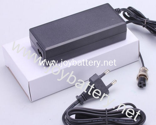 54.6V 2A Adapter Charger for 13S 46.8V battery pack,13 Series 48V Li Ion Battery Charger 54.6V 2A