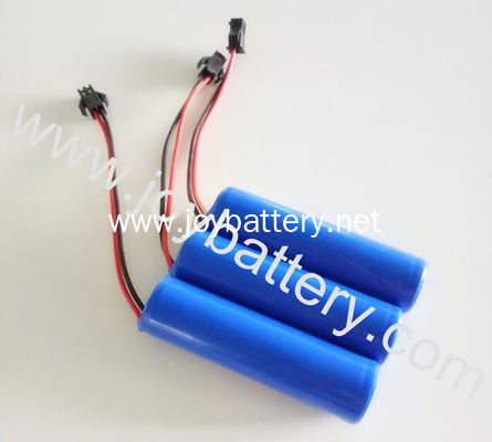1S1P Rechargeable 3.7V 2.6AH 18650 battery pack Li-ion 18650 3.7V 2200~3500mAh 1S1P with PCM/wire