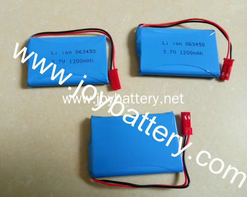 Aluminum Lithium 603450 1200mAh 3.7v Rechargeable li-ion battery with pcb and wire
