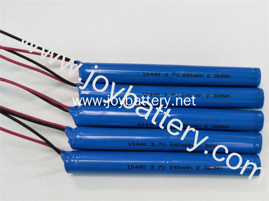 10440 3.7V 640mah  rechargeable battery pack with pcb for dector scanner electronic thermometer