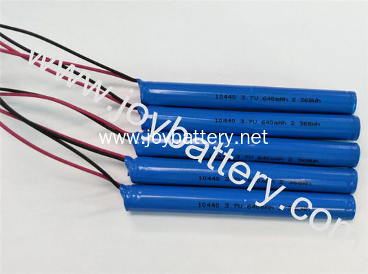 10440 3.7V 640mah  rechargeable battery pack with pcb for dector scanner electronic thermometer