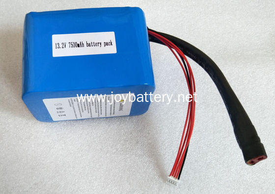 High efficiency 13.2V 7.5Ah 26650 Lifepo4 Battery Pack 4S3P with A123 26650 2500mAh cell