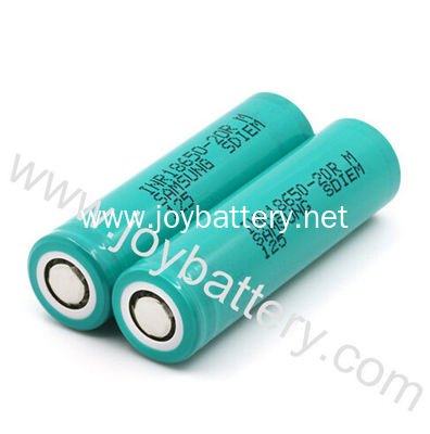 Samsung INR18650-20RM high drain rechargeable lithlium battery 3.7v Samsung inr 18650 20rm 18650 2000mAh