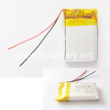 3.7v 423040 450mah li-polymer rechargeable battery for Bluethooth headset, 3D glasses