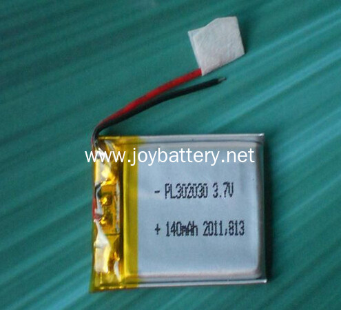 302030 3.7v 140mah polymer battery for mini GPS tracker blutooth handset battery