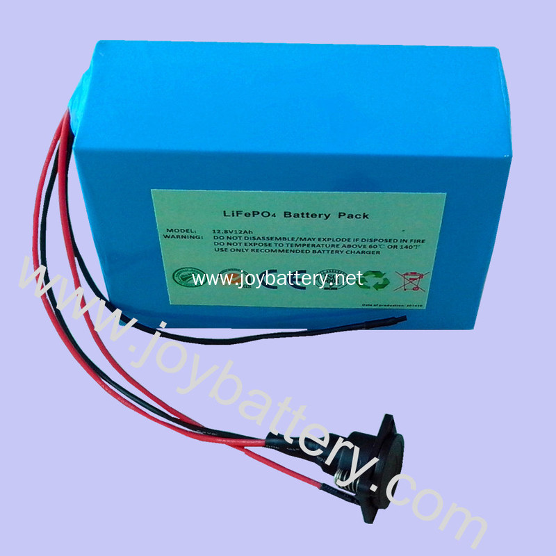 12.8V 12Ah LiFePO4 battery pack for solar lamp, solar street light, solar traffic light