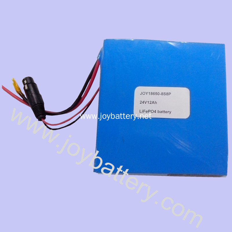 24V 12Ah e-golf troley Lifepo4 Battery Pack/Lithium ion Battery Pack 24V 12Ah