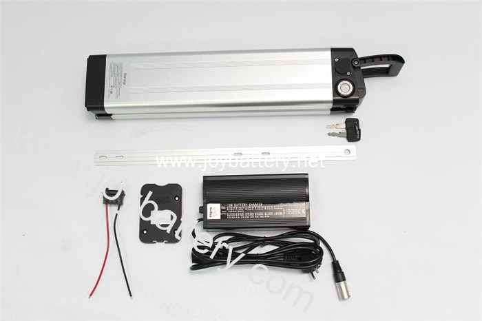 48V 15.4AH Li-ion Seat Tube Style Slim Aluminium Case Battery Samsung Cell 18650 22P
