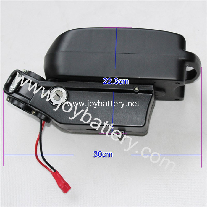 24V 20AH Seatpost Frog Case Li-ion Battery with BMS and 5A Charger (Samsung 18650 Cell)