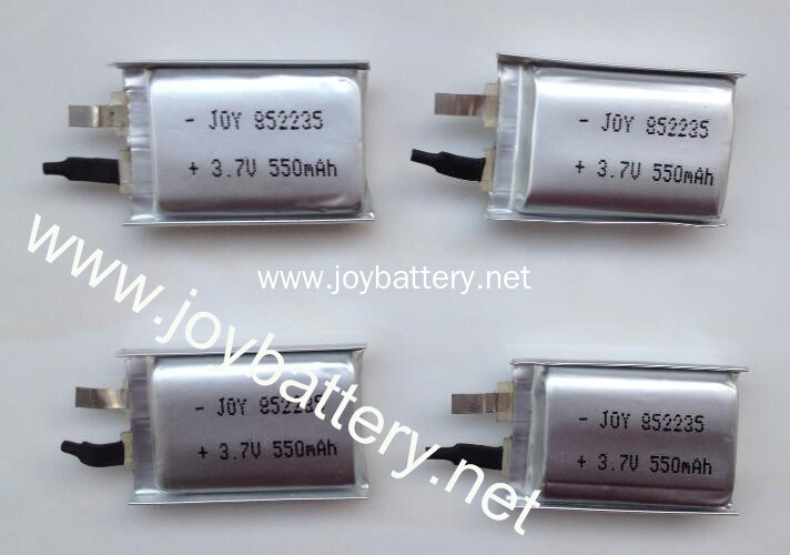 852235 3.7V 550mAh polymer cell,3.7v 450mAh 852030,802030,852535,902540  li-polymer batteries