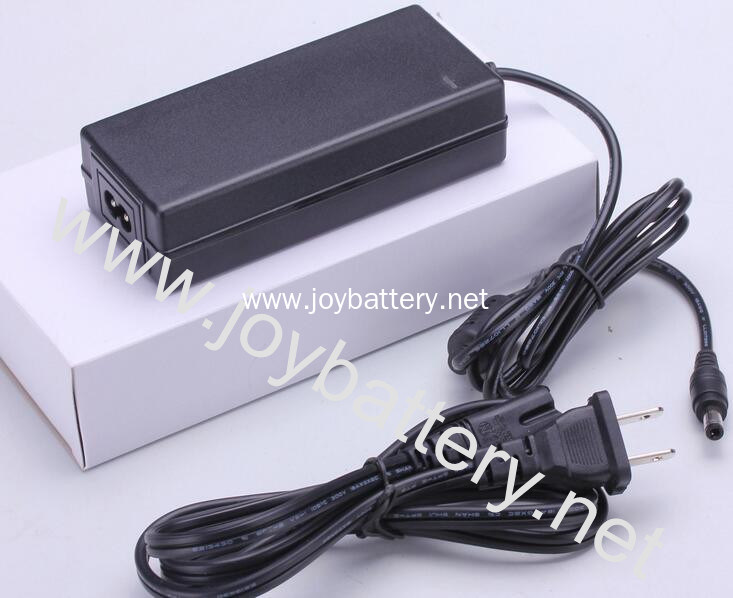 54.6V 2A Adapter Charger for 13S 46.8V battery pack,13 Series 48V Li Ion Battery Charger 54.6V 2A