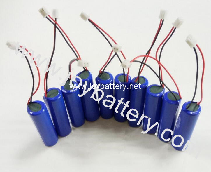 High capacity battery pack 1S1P 3.7V 3.4Ah 18650 with PCB 3.7V 3400mAh battery pack for flashlight