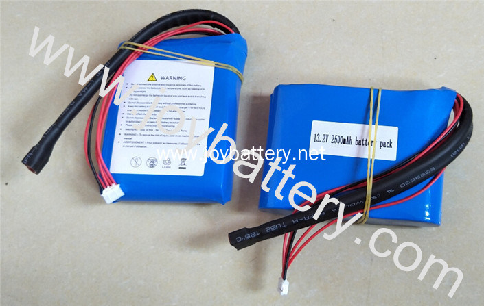 4S1P 13.2 2500mAh A123 26650 cell- high discharge current a123 lifepo4 battery pack 2.5Ah 13.2V